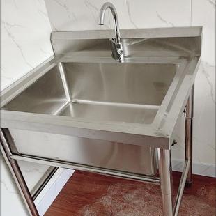 不锈钢大水池单槽公共洗手池化冻池清洗大型不锈钢水池洗菜盆商用