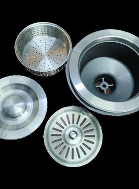 160mm下水器 老式菜盆下水器 带篮仔 16cm下水头双层隔渣防堵