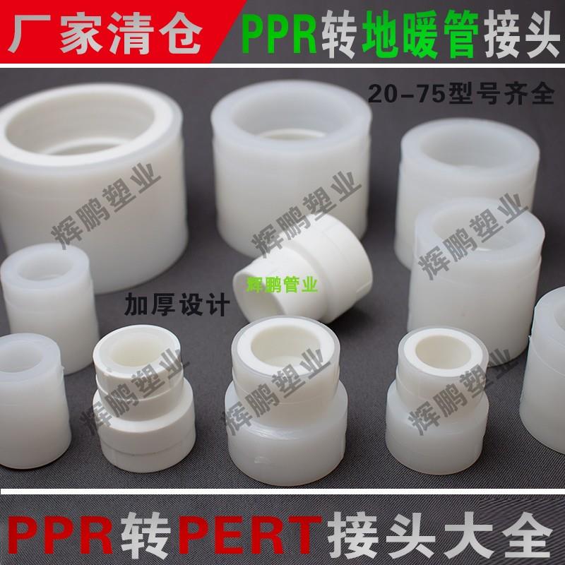 PPR转PERT全塑料转换接头 20 25 32 40 50 63 75 水管变径熔接头