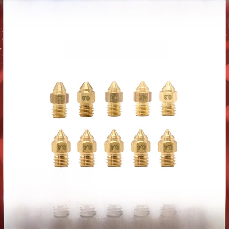 3D打印机配件/CR6SE黄铜喷嘴0.4mm高速高流量热端挤压喷嘴M6螺纹