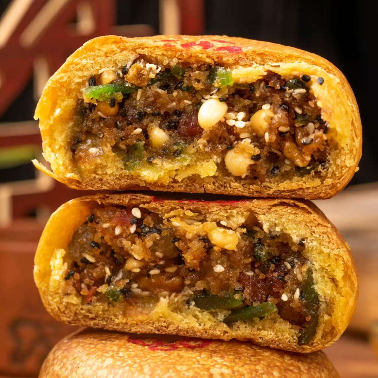 丰美佳钰正宗丰镇月饼传统五仁月饼内蒙古纯老式手工制作胡麻油
