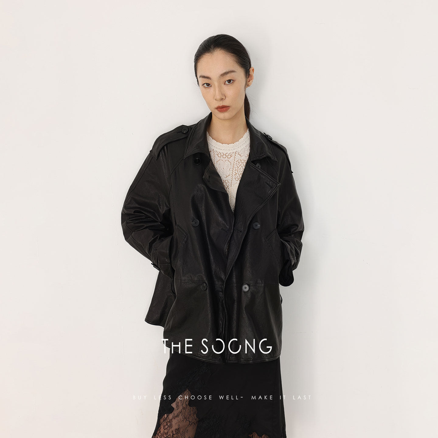 THESOONG/早春新款植鞣高海拔绵羊皮油润柔软细腻质感皮衣外套