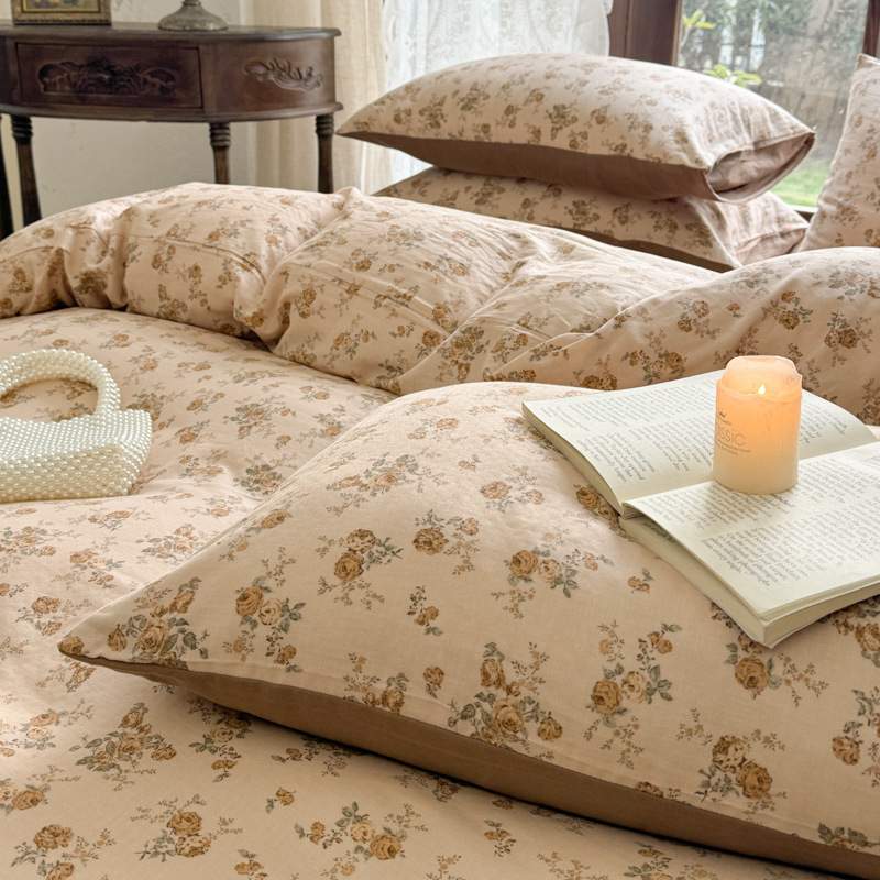 a类双层纱纯棉枕套一对2025春季纯棉枕头套48x74cm家用单人枕芯套