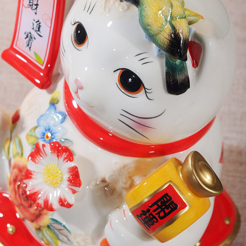 招财猫存钱罐陶瓷家居摆件玄关装饰品可爱日式储钱罐喜庆礼物
