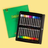 丹柯林重彩油画棒24色儿童少儿绘画工具套装 小学生蜡笔