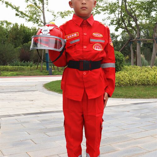 六一儿童消防员服装玩具套装衣服水枪灭火器幼儿园职业角色演出服