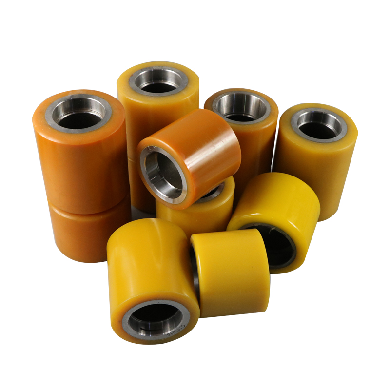 力达/合力/中力/杭叉电动搬运车聚氨酯前轮托盘车承重轮叉车配件