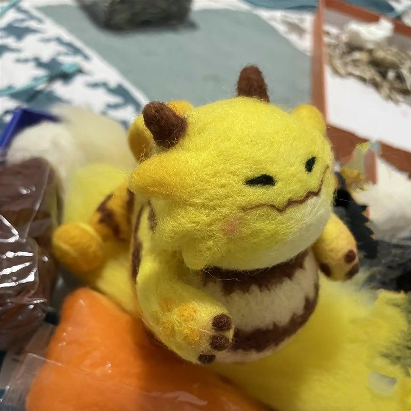 胖胖龙羊毛毡戳戳乐diy材料包戳戳乐胖胖龙金铲铲羊毛毡胖胖龙,居家布艺,缝纫DIY材料套装,淘宝优惠券,粉丝福利购,淘宝优惠卷