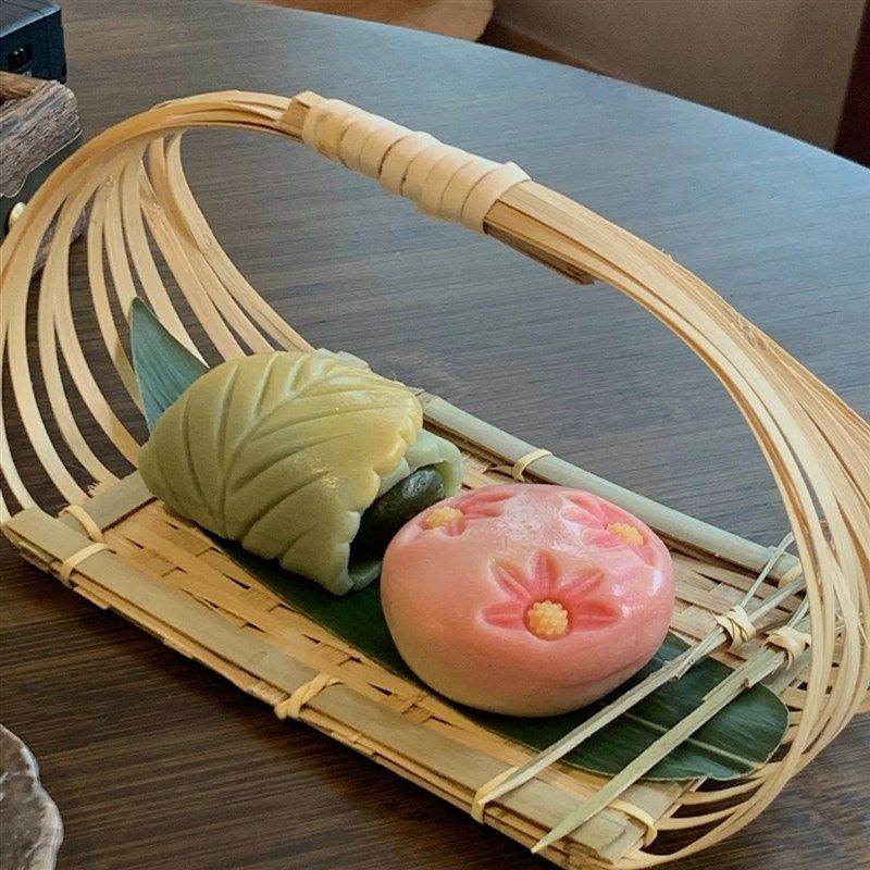 手工竹编甜品提篮 茶室商用竹篮收纳甜点盘 中式餐厅下午茶点盘,特色手工艺,竹编/竹雕,淘宝优惠券,粉丝福利购,淘宝优惠卷