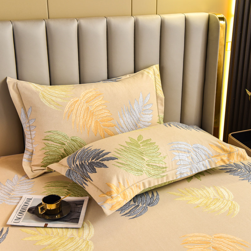 加厚纯棉磨毛枕套一对装48x74全棉枕头套单个乳胶枕芯套内胆套罩