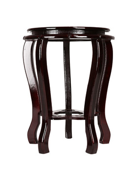 压缩木质圆形底座花瓶花盆鱼缸酒坛米缸奇石实木工艺装饰摆件底托