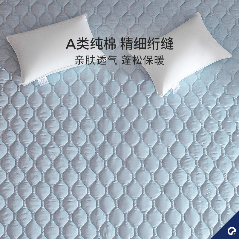 安敏诺防螨床垫保护罩单件纯棉全棉床套罩防尘螨加厚夹棉床笠冬款