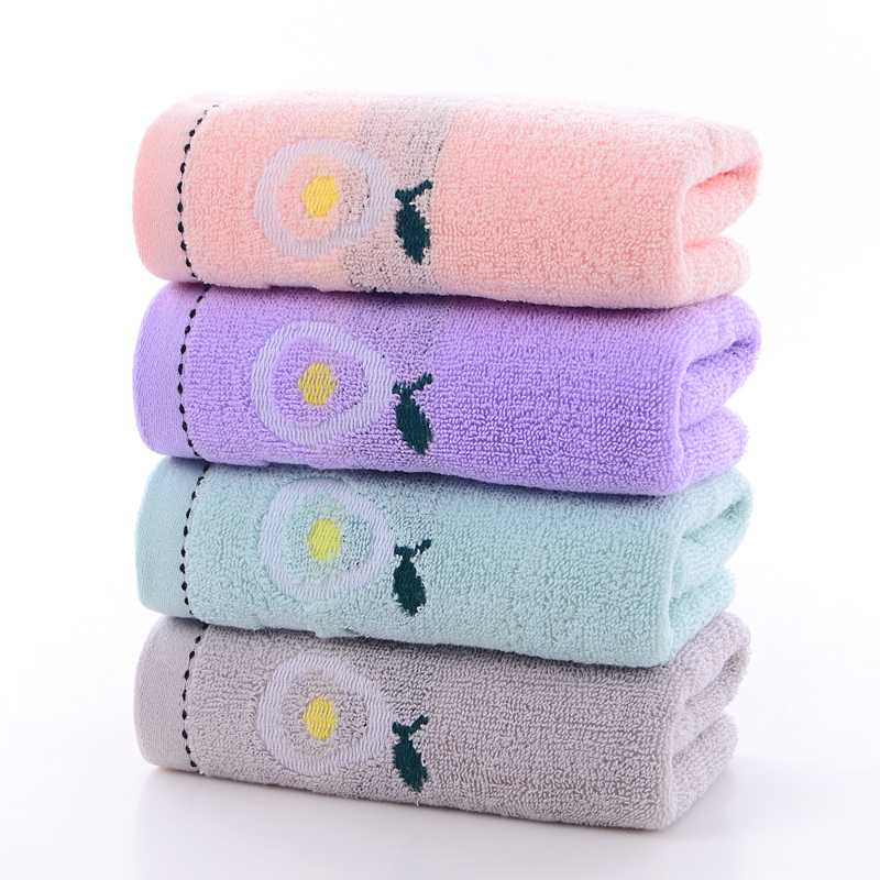 4条 加厚毛巾纯棉洗脸成人洗澡家用全棉男女帕柔软吸水不掉毛批罚
