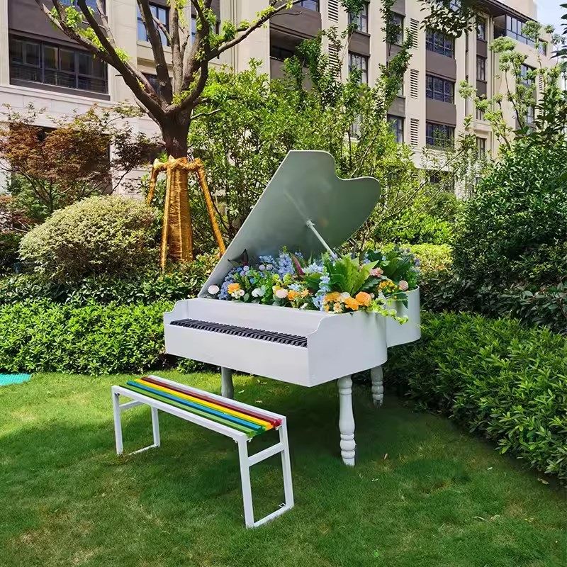 网红打卡拍照户外摆件钢琴模型一比一大型花园庭院造景布置装饰品,家居饰品,户外/庭院摆件,淘宝优惠券,粉丝福利购,淘宝优惠卷