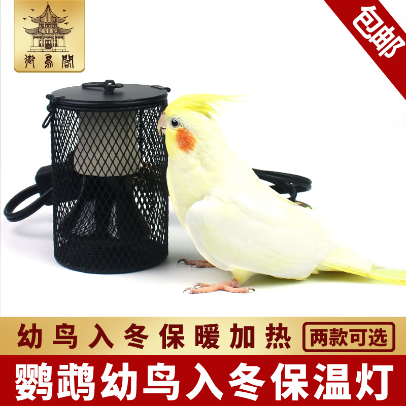 玄凤牡丹幼鸟鹦鹉温控保温灯陶瓷灯加热灯过冬天鸟窝鸟笼保暖灯罩