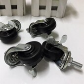 服装 加厚万向轮子可调节带刹车片多功能不锈钢塑料轮 店衣架落地式