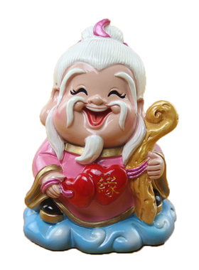 红娘月下老人月老星君小神像摆件送男女朋友同事闺蜜创意可爱礼物