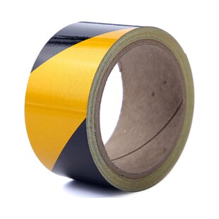 反光膜黄黑反光地贴交通防撞标识反光即时贴条纸反光安全警示胶带