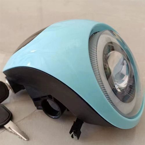 电动自行车配件大全总成48v60v通用仪表电动车灯LED强光简易款灯