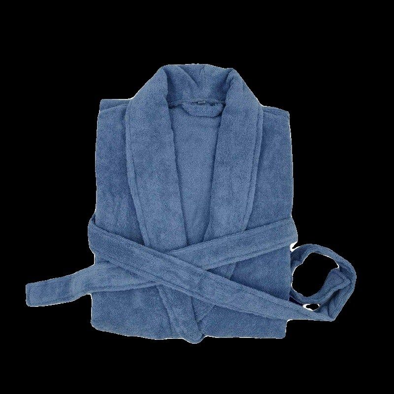 浴袍女款纯棉毛巾料睡衣加长款吸水四季通用加厚浴衣全棉粉色睡袍