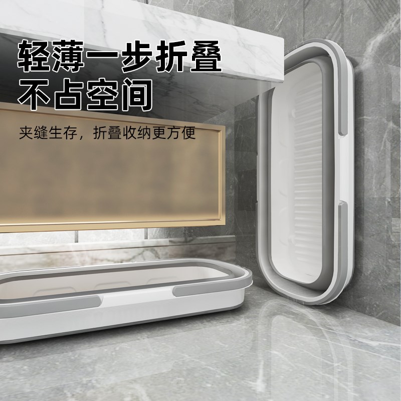 长方形可折叠拖把桶拖地拖布桶洗车涮地板的水桶挤水桶单桶沥水盆