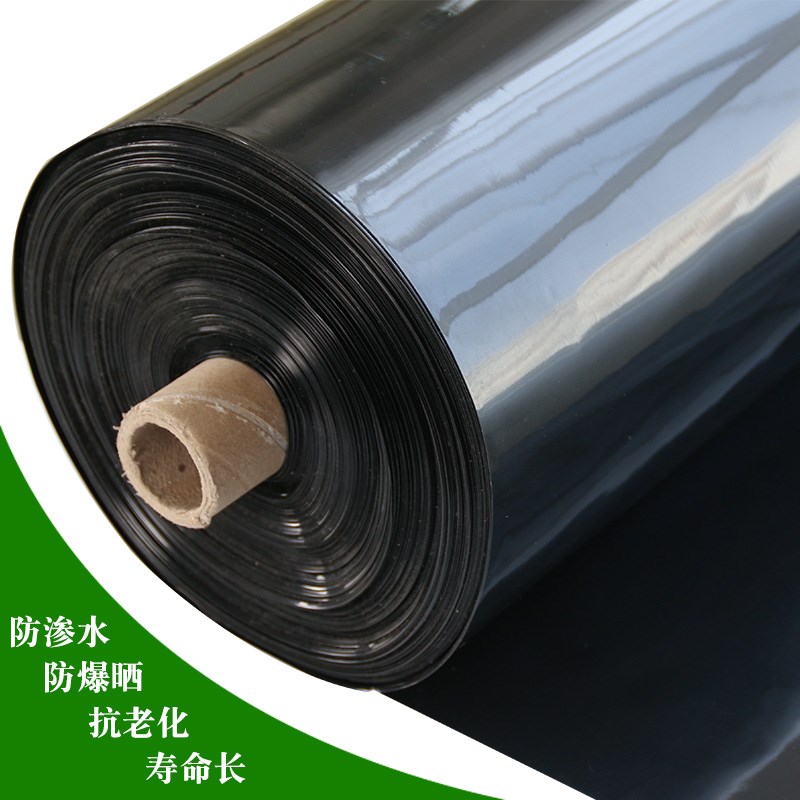 整卷鱼塘防渗膜土工膜防漏水池塘防水布塑料薄膜纸鱼池专用防渗布