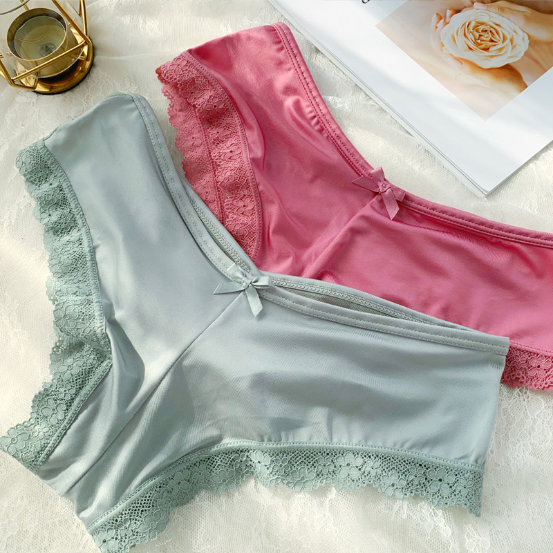 CINOON 性感绑带提臀半包臀无痕三角裤欧美网纱镂空低腰内裤女