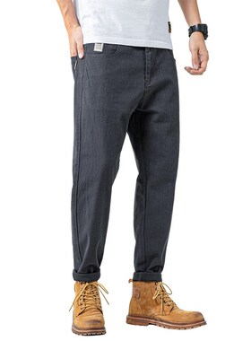 200斤胖子加肥加大码休闲裤男灰色夏薄款弹力宽松哈伦长裤40码42