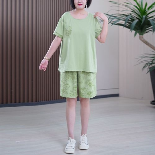 【买二送一】高支裸感棉家居服套装亲肤高弹棉宽松大码秋季睡衣女