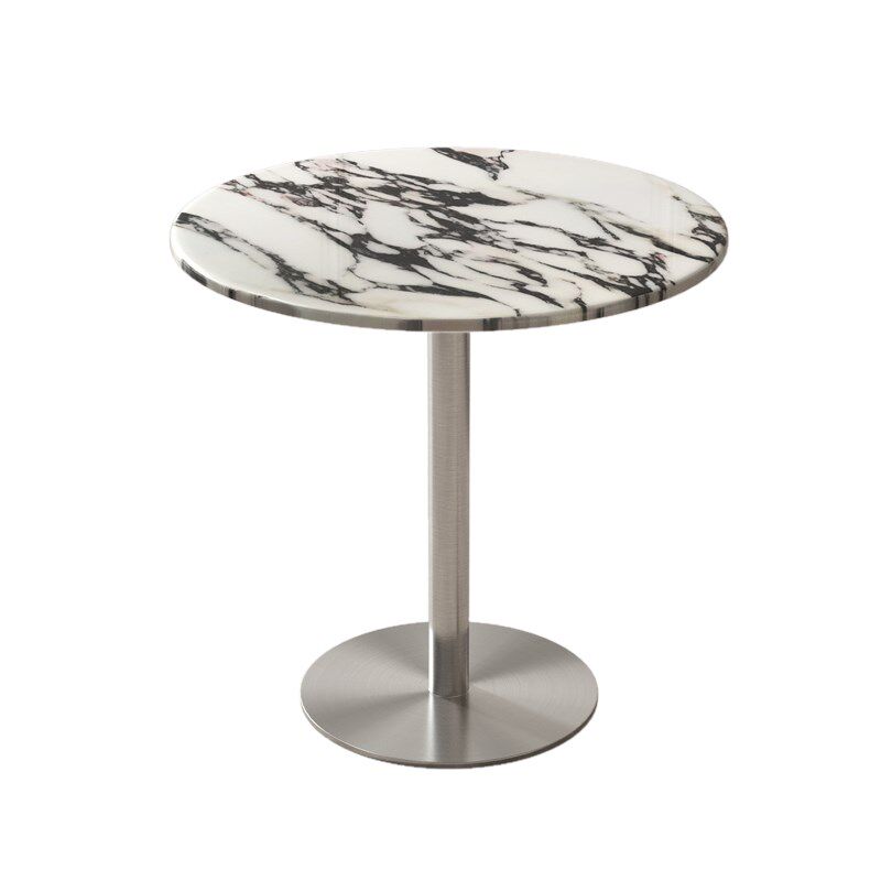 简约接待桌大理石谈判洽谈桌角几边几会客桌椅办公室休闲小圆桌