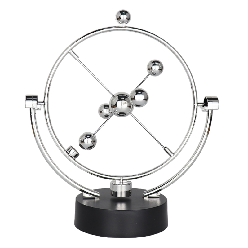 桌上反重力永动机牛顿力学小摆件电脑桌解压混沌摆创意书桌装饰品
