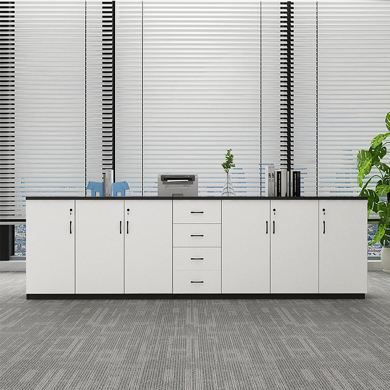 办公室文件柜矮柜储物柜子木质带锁资料柜档案柜收纳柜子白色地柜,商业/办公家具,办公储物柜,淘宝优惠券,粉丝福利购,淘宝优惠卷