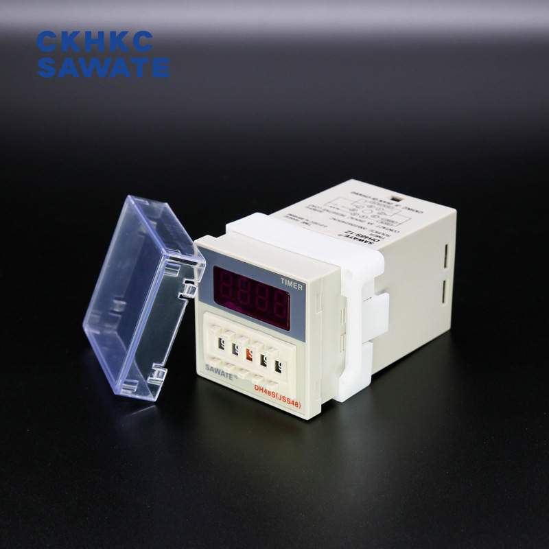 DH48S-1Z数显时间继电器循环延迟控制SAWATE复位控制器开关220V12