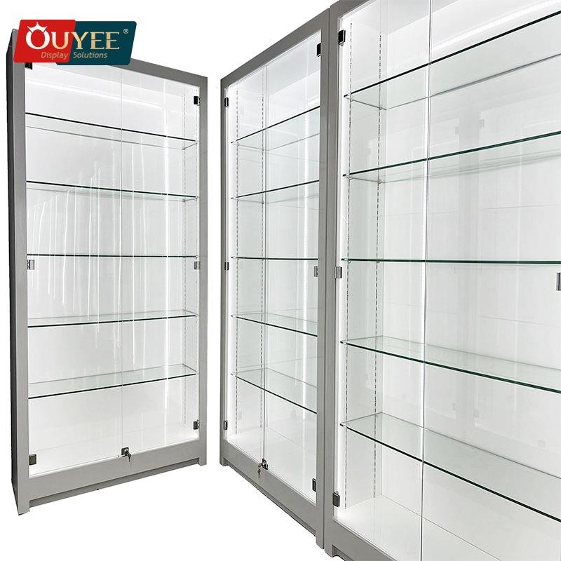 力展示柜展台立柜玻璃48透明商用陈柜多层移动列亚克设计木质展可