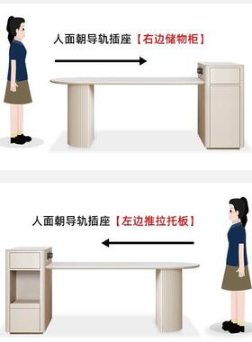 奶油风白色可伸缩岛台桌一体餐现代简约小型SX--d021高端式法岩板