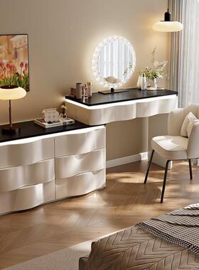 202新款实木5梳妆现代41301卧室台简约化妆桌斗柜一体小收型纳柜