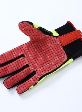 YVZ户外切割防手套地械防护手套工作业机劳保手套石油采矿防撞手