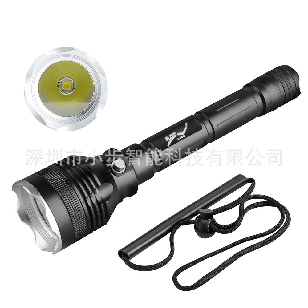 FL027D2年新款赶海手电筒7P0灯珠L达ED搜救水下灯可000潜流明超亮