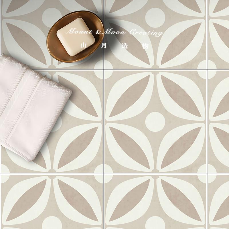 砖斜纹防MNQ滑卫生间防水浴沐室浴翻新地贴墙贴瓷贴纸地板地面阳