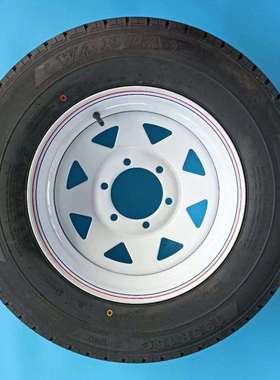 6孔白色w冲工锋舟船拖车ATV游轮拖车、露营车车轮、1来3寸到17寸