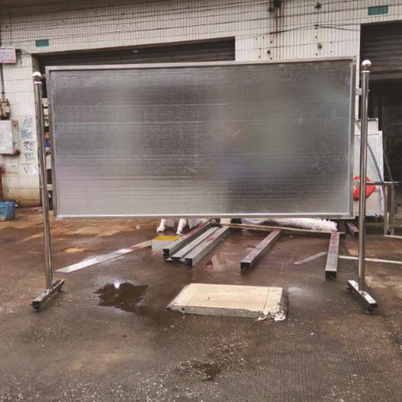 内现货不移动锈宣传钢栏现货室外广告牌公告栏展示栏单双737磁吸