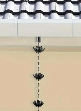 lotusra装inchai亚马逊花新款户外hc1505链雨链户外庭院挂n链饰排