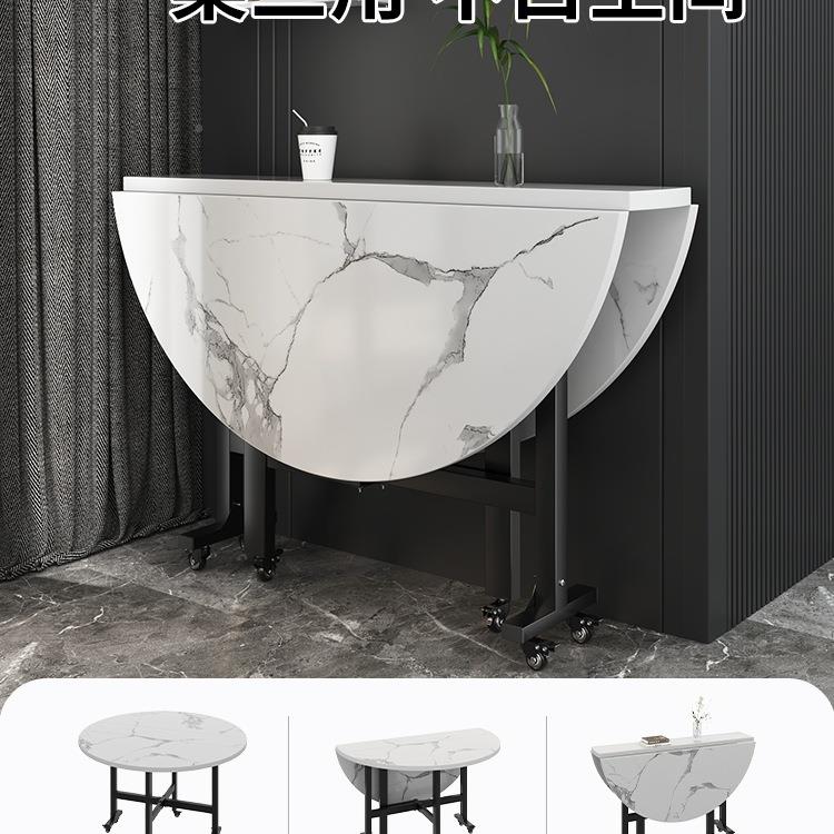 圆桌桌客厅家985用小户型可折叠大圆餐桌10人饭餐圆厅形吃实木饭