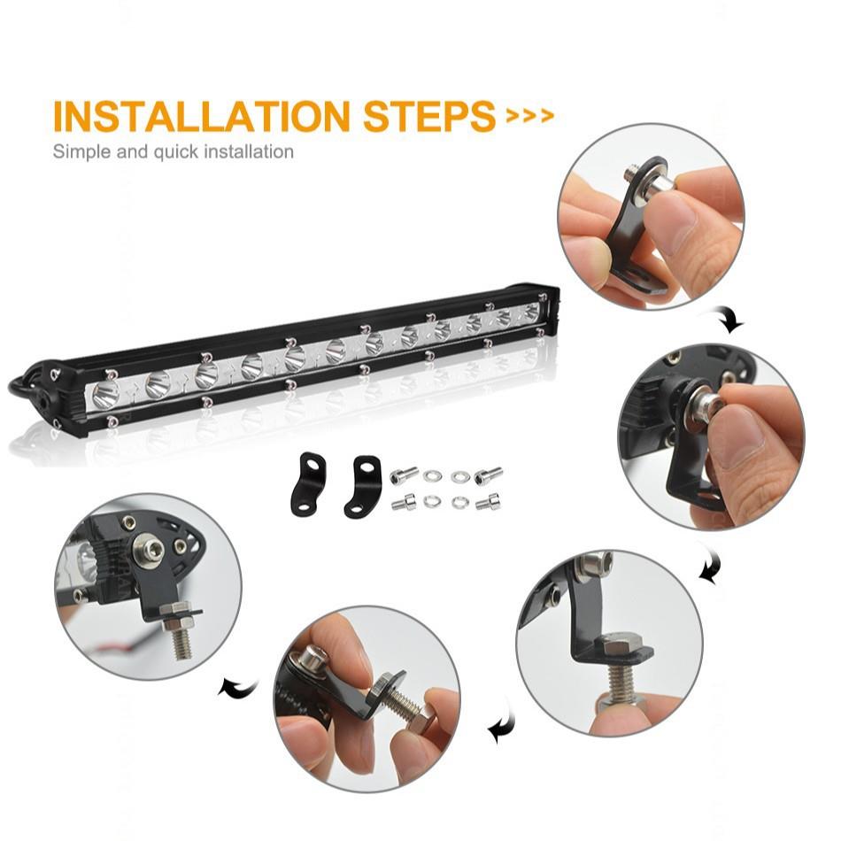 超薄直单排LD灯条20英18LEED36278W新汽款车LED寸长条灯越野车灯