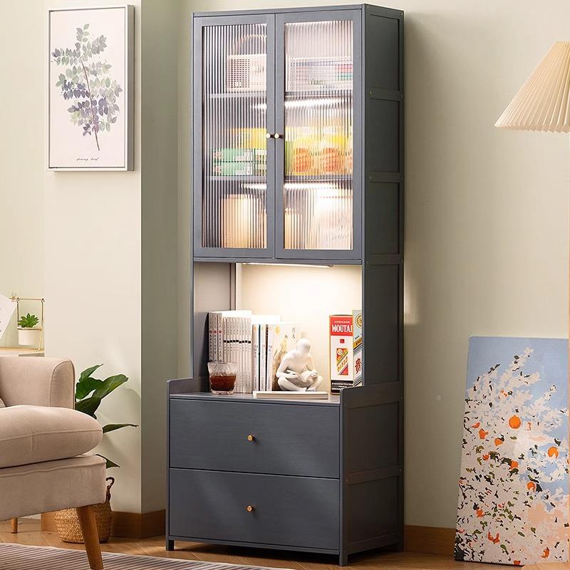 家庭纳2545DGNC柜子储物置柜置收物多层带柜柜门卧室家用落地物架