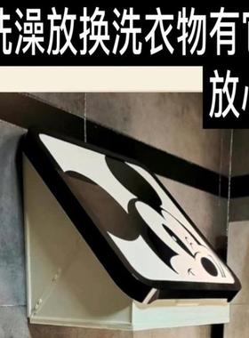 浴壁室壁画收AL781578箱卫生折间放衣服防水免打纳孔挂叠收纳柜置