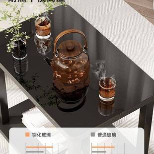 办公玻F5M75M6M单人休沙发中间茶几边几息区接待会室会议室方形璃