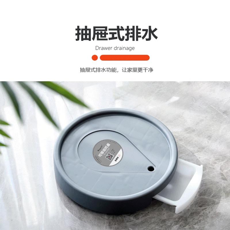 新二代加厚移动托盘带滚轮圆形底盘带储水盒接水可移动花盆万向轮