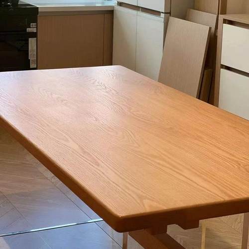 北美FAS樱桃木实木电脑升降桌面板办公室书桌餐桌工作吧台面定制