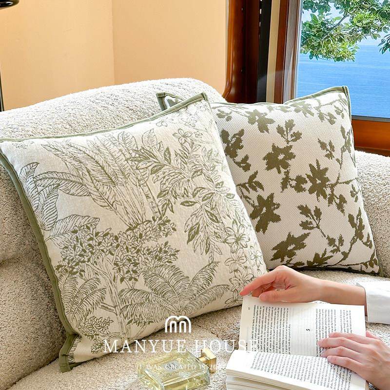 蔓越家 奥斯汀花园 法式花卉客厅沙发抱枕靠垫腰枕靠背抱枕套含芯